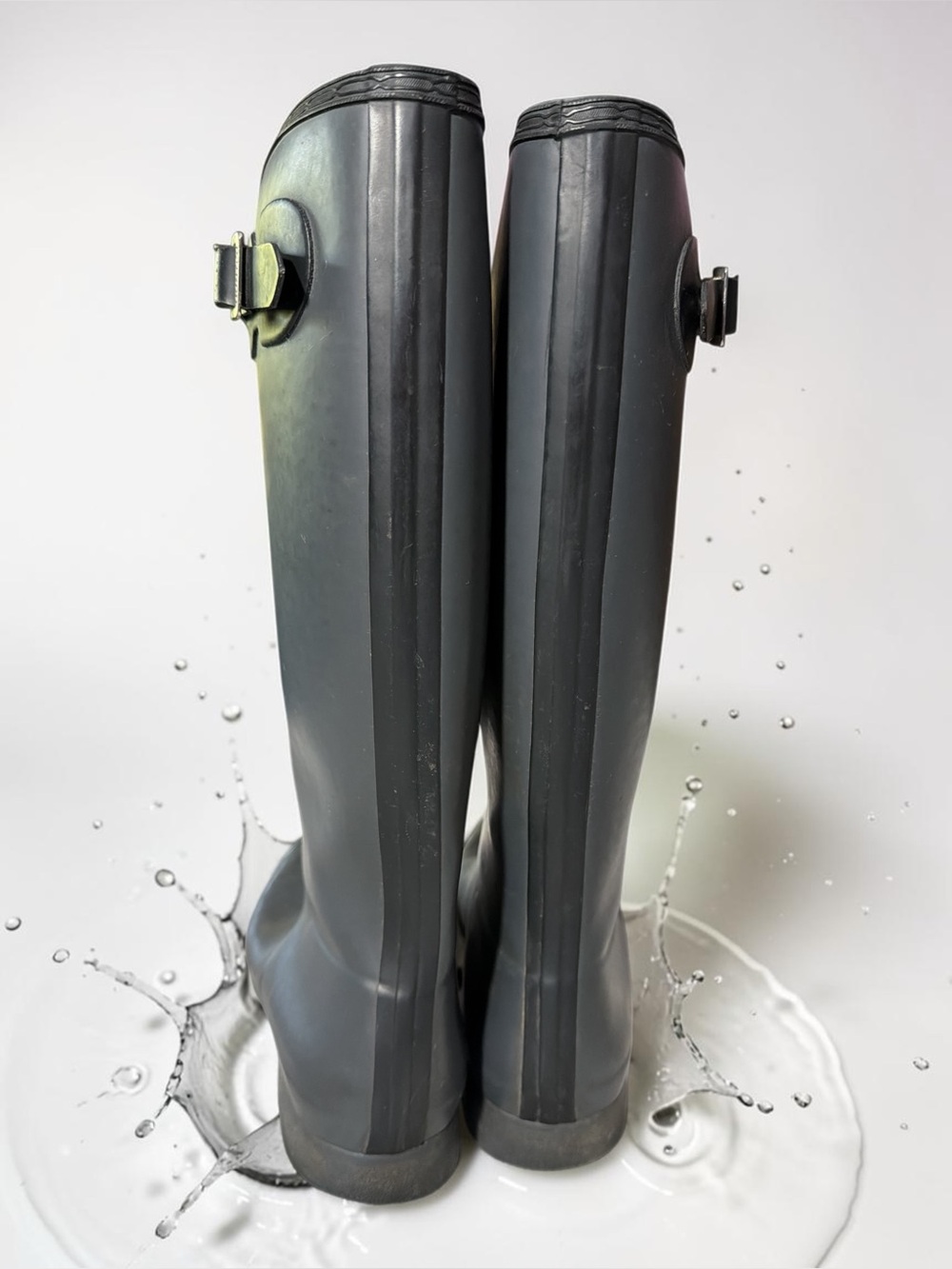 Hunter Women's Original Tour Foldable Tall Rain Boots (WFT1026RMA) - Size 11 - Picture 4 of 11